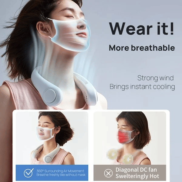 🔥 Free Shipping🔥2023 Portable Neck Fan