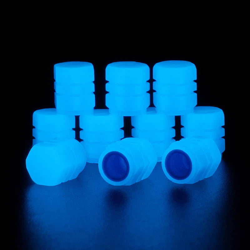 🏍Universal Fluorescent Tire Valve Caps (🏎 4 PCS/Set)