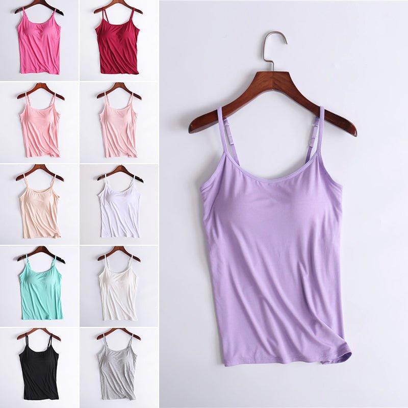 Women Camisole With Built-in Bra