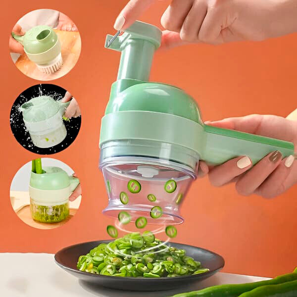 4-in-1 Electric Handheld Vegetable Cutter